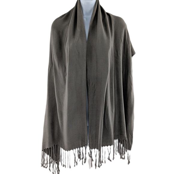 Nordstrom Green Vetiver Fringe Scarf - Picture 6 of 7